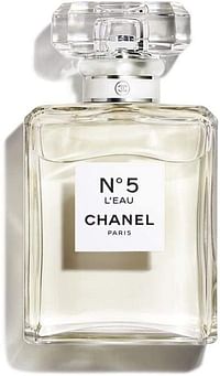 No.5 L'Eau  by Chanel for Women - Eau de Toilette, 100ml - Clear