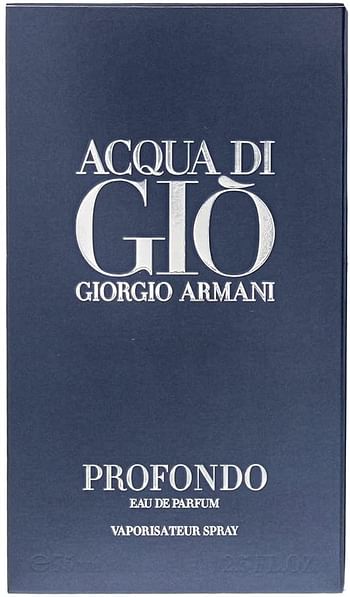 Giorgio Armani Acqua Di Gio Profondo Eau De Parfum For Men, 75 ml/Blue