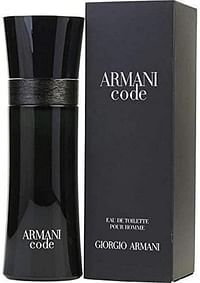 Giorgio Armani Code Perfume for Men, EDT Spray, 75 ml - Black