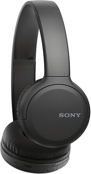 Sony WH-CH510 Wireless On-Ear Headphones with Voice-assitant and Easy Hands-Free Calling, Bluetooth, NFC - Black (Pack of 1)