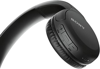 Sony WH-CH510 Wireless On-Ear Headphones with Voice-assitant and Easy Hands-Free Calling, Bluetooth, NFC - Black (Pack of 1)