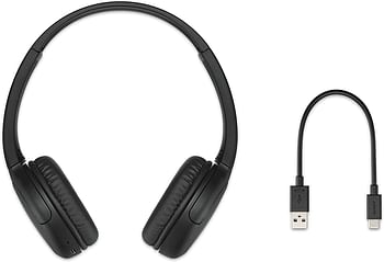 Sony WH-CH510 Wireless On-Ear Headphones with Voice-assitant and Easy Hands-Free Calling, Bluetooth, NFC - Black (Pack of 1)