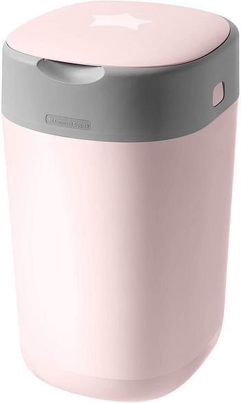 Tommee Tippee Twist And Click Nappy Disposal Tub, Pink, Pack of 1