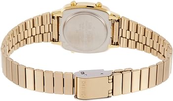 Casio Women's Gold Dial Stainless Steel Digital Watch - LA670WGA-9DF