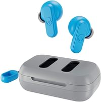 SKULLCANDY Dime True Wireless In-Ear Earbuds With Charging Case Light Grey Blue,