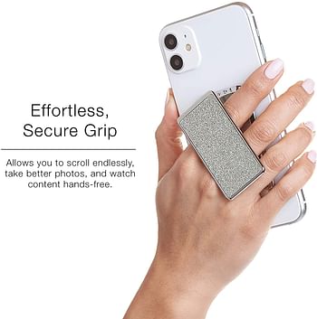 Handl Smoothe Glitter Phone Grip - Silver