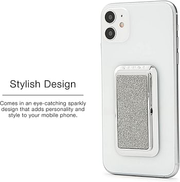 Handl Smoothe Glitter Phone Grip - Silver