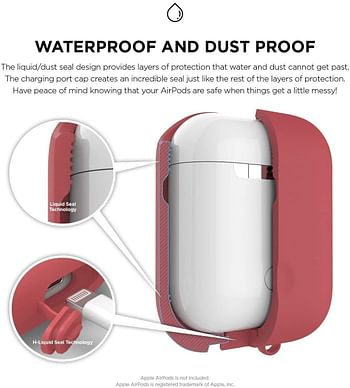Elago Waterproof Case for Apple Airpods - Italian Rose - One sized .