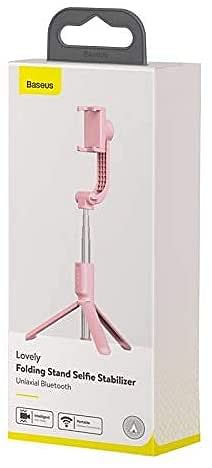 Baseus Lovely Uniaxial Bluetooth Folding Stand Selfie Stabilizer, Pink, ‎SULH-04