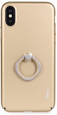 Torrii Solitaire, Mobile Back Cover Case For iPhone X - Gold