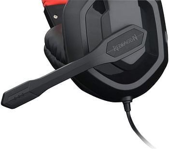 Redragon ARES H120 GAMING HEADSET Stereo 3.5mm Audio Jack Sensitive Microphone 1.8m Brush Finished Cable ARES H120