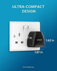 Anker Nano iPhone Charger, 20W PIQ 3.0 Durable Compact Fast Charger, PowerPort III USB-C Charger for iPhone 12/12 Mini/12 Pro/12 Pro Max, Galaxy, Pixel 4/3, iPad Pro, AirPods Pro, and More, Black.