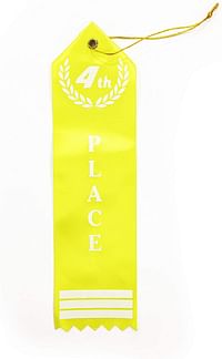 DAWSON SPORTS Place Ribbons (Set of 10) 4th Place (355014) - Multicolour, Small.