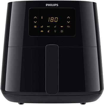 PHILIPS Essential Airfryer 1400W 0.8kg, Digital, 7 presets, black body/blackhandle, 50hz HD9252/91.