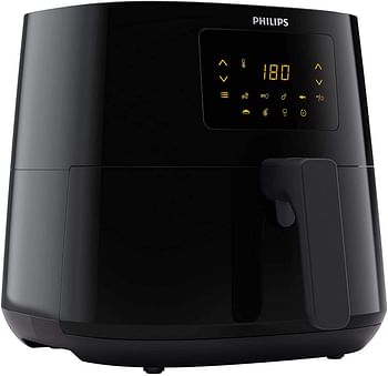 PHILIPS Essential Airfryer 1400W 0.8kg, Digital, 7 presets, black body/blackhandle, 50hz HD9252/91.