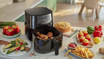 PHILIPS Essential XL Airfryer 2000W 1.2Kg, Digital, 7 presets, black body/blackhandle, 50hz HD9270/91