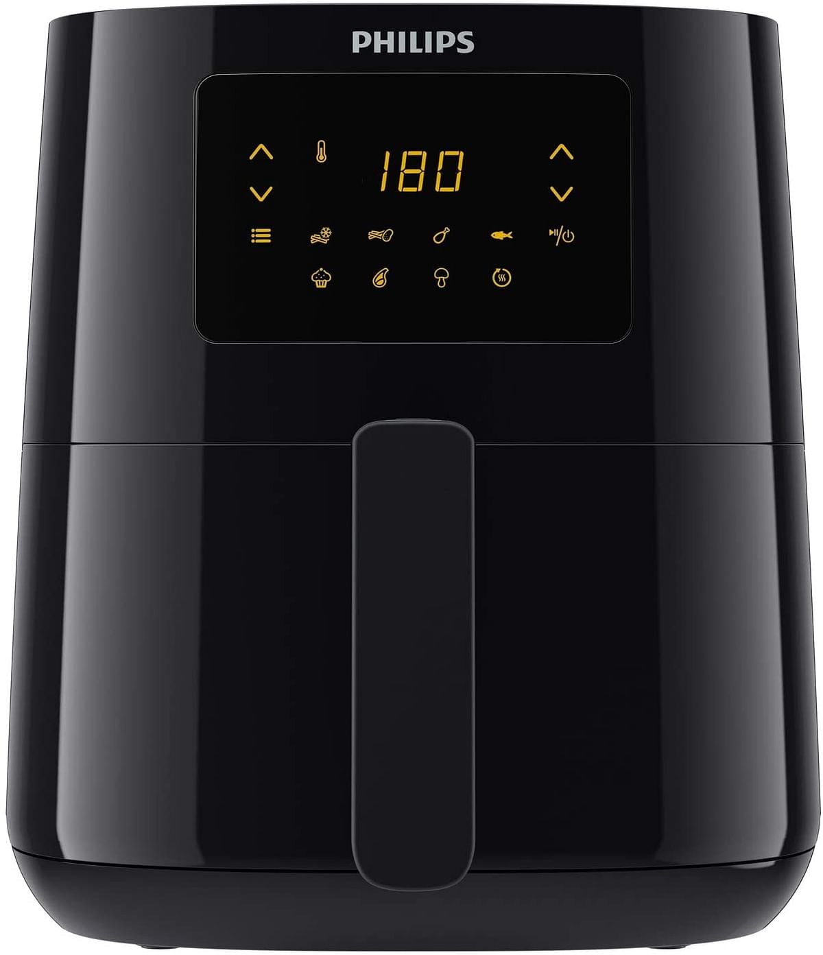 PHILIPS Essential Airfryer 1400W 0.8kg, Digital, 7 presets, black body/blackhandle, 50hz HD9252/91.