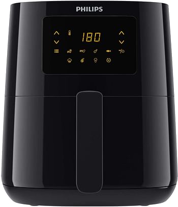 PHILIPS Essential Airfryer 1400W 0.8kg, Digital, 7 presets, black body/blackhandle, 50hz HD9252/91.