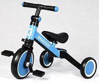 دراجة ثلاثية العجلات للأطفال 3 في 1 من Kiwicool للأطفال بعمر 1.5-4 سنوات دراجة ثلاثية العجلات للأولاد والبنات 3 عجلات (أزرق)