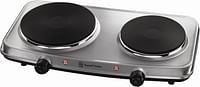 Russell Hobbs 2 Plate Mini Hot Plate Hob 15199, 1500 W - Stainless Steel/Silver