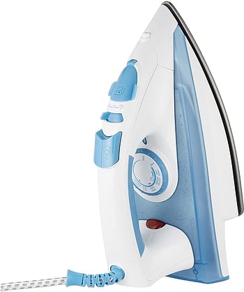 Black+Decker 2200w Steam Iron With Non-stick Soleplate And Spray Function, Blue - X2000-b5