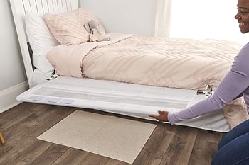 Regalo HideAway 54-Inch Extra Long Bed Rail Guard, with Reinforced Anchor Safety System