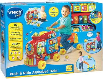 VTech Baby Push and Ride Alphabet Train -Multicolour -One size.