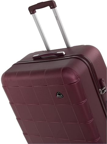 Senator Hard Shell Luggage Set Lightweight 4-Piece ABS Luggage Sets with Spinner Wheels 4 A207 (Set of 4, Burgundy)