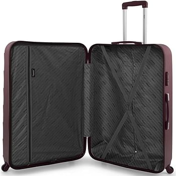 Senator Hard Shell Luggage Set Lightweight 4-Piece ABS Luggage Sets with Spinner Wheels 4 A207 (Set of 4, Burgundy)