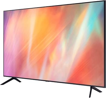 SAMSUNG 43 Inches AU7000 Crystal UHD 4K Flat Smart TV 2021, Titan Gray, UA43AU7000UXZN - Black