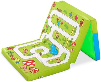 مرتبة ولعب سليبر قابلة للطي من هوك 890448 ، 60 × 120 سم - هيبو جرين ، للأطفال بسن المشي.