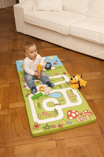 مرتبة ولعب سليبر قابلة للطي من هوك 890448 ، 60 × 120 سم - هيبو جرين ، للأطفال بسن المشي.