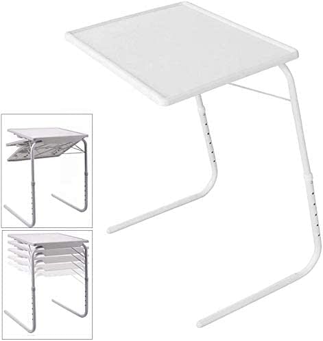 طاولة متعددة الأغراض قابلة للطي، باللون الأبيض، ٣٦ ملم × ١٥٨ ملم × ٥٠ ملم.