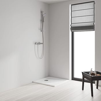 GROHE Shower and Bathroom Fixtures, Euphoria Shower Rail, 600 Mm, Silver.