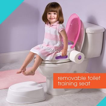 Summer Infant Step by Step Potty Training Seat and Step Stool, 33 x 24.1 x 39.4 Cm, Pink.
