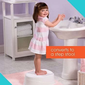 Summer Infant Step by Step Potty Training Seat and Step Stool, 33 x 24.1 x 39.4 Cm, Pink.