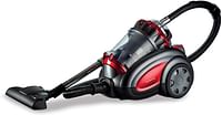 Kenwood 2200W Extreme Cyclone Bagless Canister Vacuum Cleaner 3.5L with 5m Cable, Multi-Surface, Cleanable Hepa Filter, Anti Bacteria, Pet Care for Home & Office Grey/Red VBP80.000RG