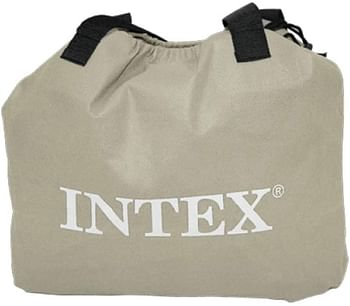 Intex Unisex Single Raised M/P Air Bed, Blue| Anthracite | 191L x 99W x 42T Cm.