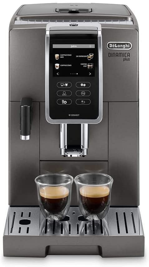 Delonghi ECAM370.95.T Fully Automatic Built-in Grinder With Smart Touch Screen For Coffee, Latte Macchiato, Espresso, Cappuccino and Dynamic Plus Machine at Home and Office, Silver