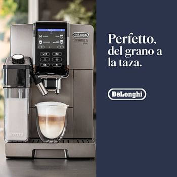 Delonghi ECAM370.95.T Fully Automatic Built-in Grinder With Smart Touch Screen For Coffee, Latte Macchiato, Espresso, Cappuccino and Dynamic Plus Machine at Home and Office, Silver