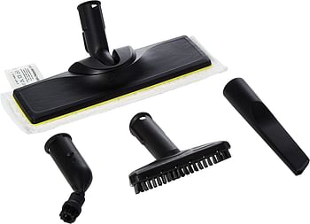 Bundle: Karcher Wet and Dry Vacuum Cleaner WD3 with Steam Cleaner SC1 | Black and Yellow | 17 Liter.
