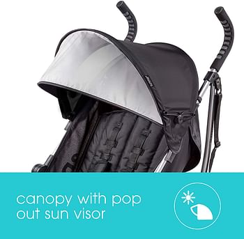 Summer Infant 3D lite Convenience Stroller - Black ( 6 Months to 4 Years) - 45.72 x 43.18 x 109.22 Cm.