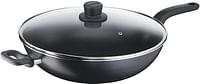 Tefal Cook Easy Xl 36 Cm Non Stick Wokpan With Lid, Aluminium - Black