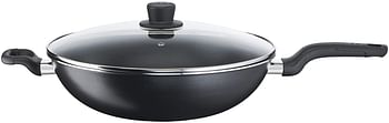 Tefal Cook Easy Xl 36 Cm Non Stick Wokpan With Lid, Aluminium - Black