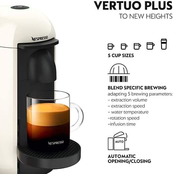 Nespresso 12411314 Vertuo Plus GCB2 White coffee machine