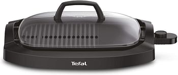 Tefal Plancha Electric Smokeless Grill with Lid, Black, Plastic/Steel |