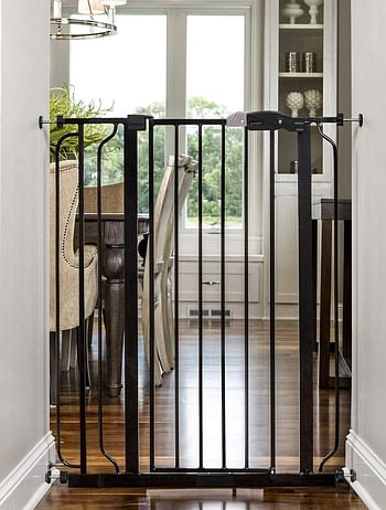 Regalo Baby Gate | 4 to 36 Months | Piece of 1 | Black | 92.7 x 2.5 x 91.4 Cm.