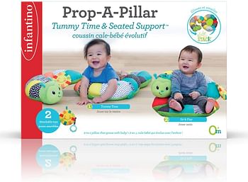 Infantino Gaga Prop a pillar tummy time & seated support for babies, Multicolor, 930 216180 09/One size