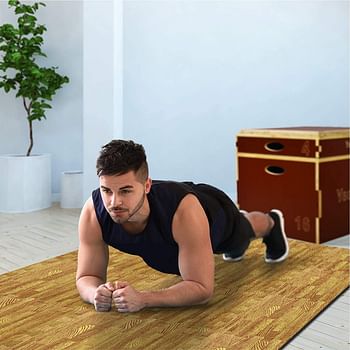 Yes4All Interlocking Exercise Foam Mats with Border – Interlocking Floor Mats for Gym Equipment – Eva Interlocking Floor Tiles