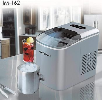 Crownline Instant Ice Maker, Silver, IM-162